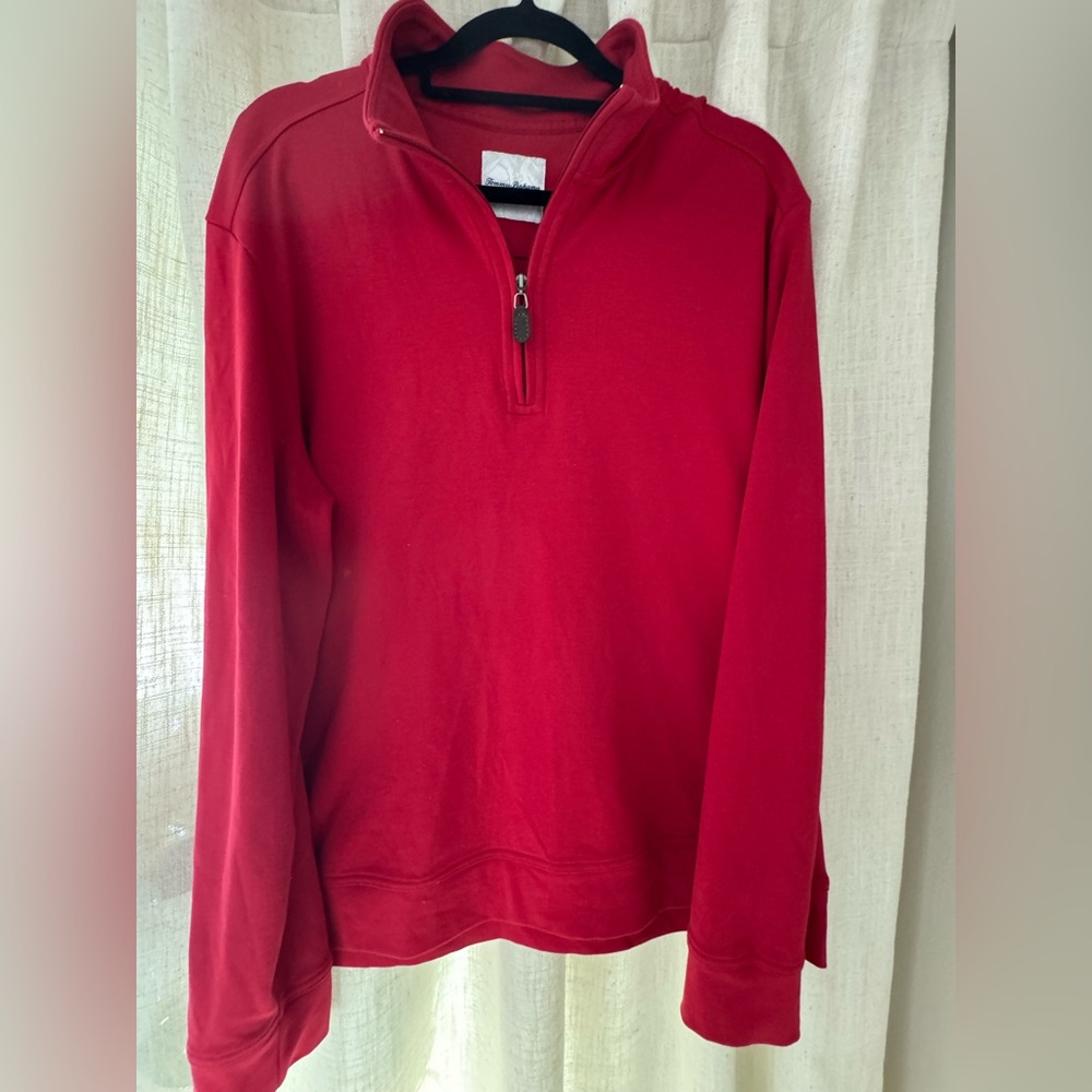 Tommy Bahama Men's Zip-Up Sweater in Red